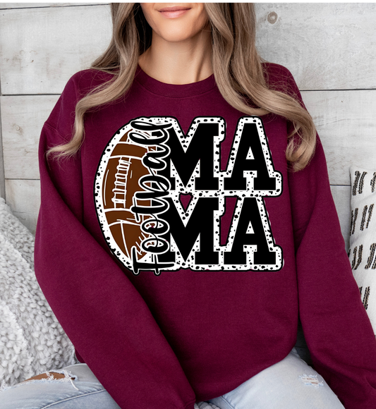 Football Mama- Black