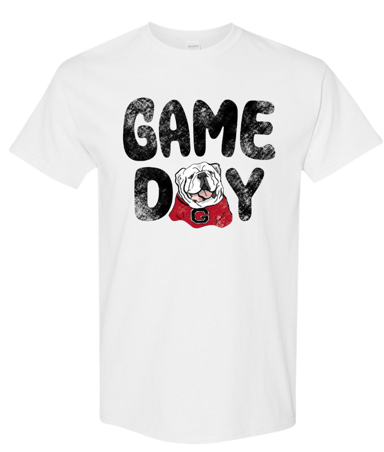 Game Day- Georgia shirt with team spirit design and mascot graphic.