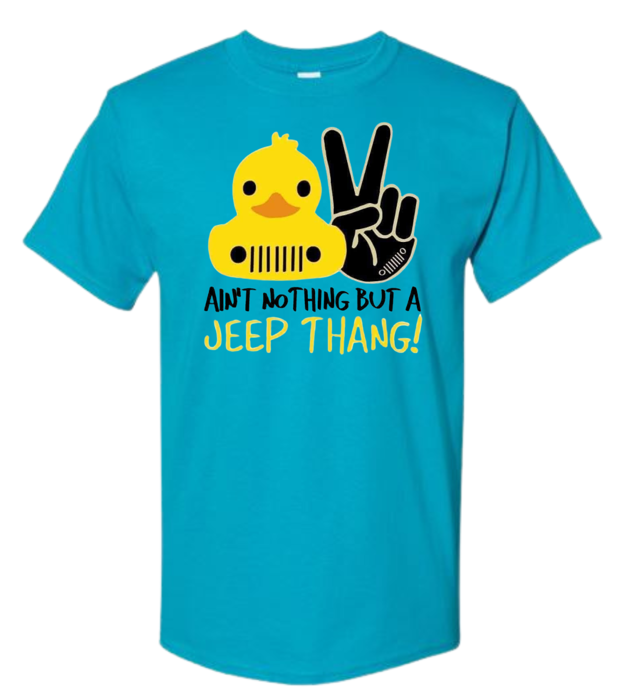 Jeep Thang shirt with rubber duck design.