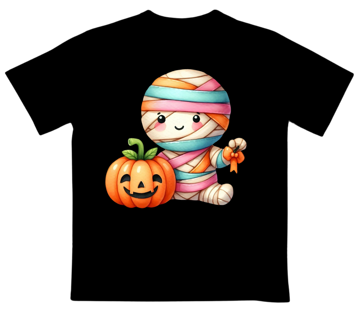 Mummy with Jack-O-Lantern