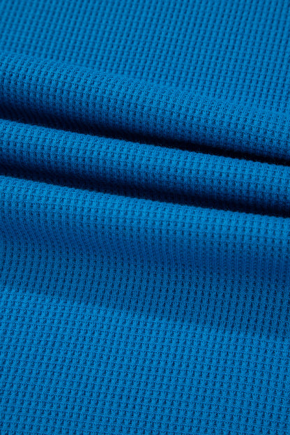 Lace Floral Patchwork Sleeve Stitching V Neck Rib Knit Blouse