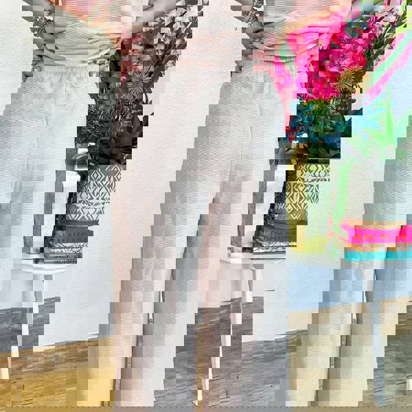 Textured Top and Pants Set