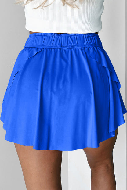 High Waist Lined Tennis Skort