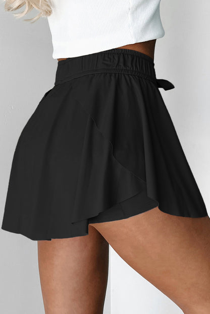 High Waist Lined Tennis Skort
