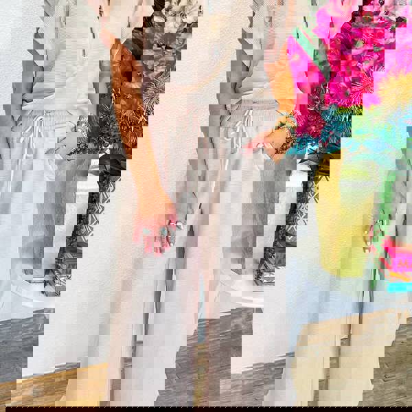 Textured Top and Pants Set